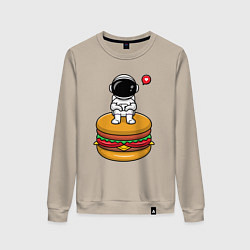 Женский свитшот Космический гамбургер