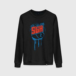 Свитшот хлопковый женский SGA all-star, цвет: черный
