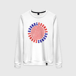 Свитшот хлопковый женский Курт кобейн старый саунд, цвет: белый