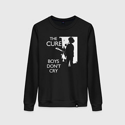 Свитшот хлопковый женский The Cure - парни не плачут, цвет: черный