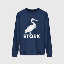 Женский свитшот Белый аист