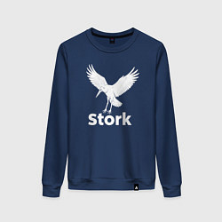 Женский свитшот Аист с расправленными крыльями