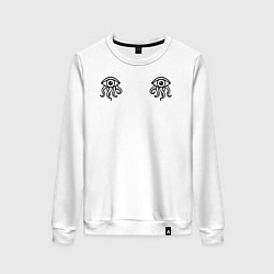 Женский свитшот Иной взгляд - два глаза осьминога