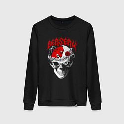 Свитшот хлопковый женский Berserk - red, цвет: черный
