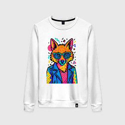 Женский свитшот Лиса Pop Colors