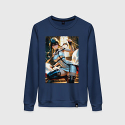 Свитшот хлопковый женский Принцесса шипов Йор Форджер, цвет: тёмно-синий
