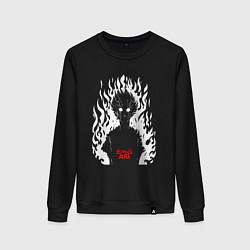 Свитшот хлопковый женский Моб, цвет: черный