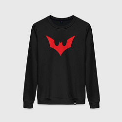 Женский свитшот Red Batman logo