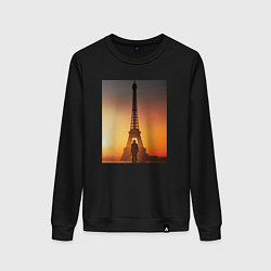 Свитшот хлопковый женский Джон Уик в Париже, цвет: черный