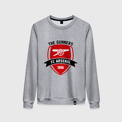 Свитшот хлопковый женский FC Arsenal: The Gunners, цвет: меланж
