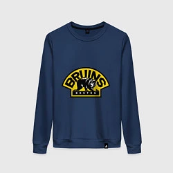Свитшот хлопковый женский HC Boston Bruins Label, цвет: тёмно-синий