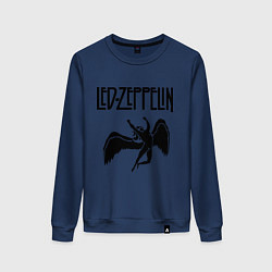 Свитшот хлопковый женский Led Zeppelin, цвет: тёмно-синий