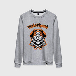 Свитшот хлопковый женский Motorhead, цвет: меланж