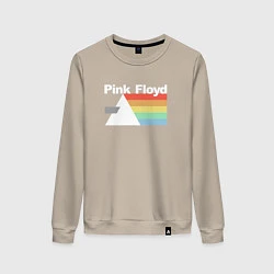 Свитшот хлопковый женский Pink Floyd, цвет: миндальный