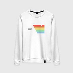 Свитшот хлопковый женский Pink Floyd, цвет: белый