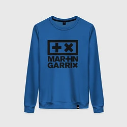 Свитшот хлопковый женский Martin Garrix, цвет: синий