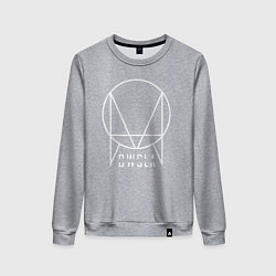 Свитшот хлопковый женский OWSLA, цвет: меланж