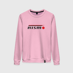 Свитшот хлопковый женский Nismo, цвет: светло-розовый