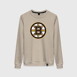 Свитшот хлопковый женский Boston Bruins, цвет: миндальный