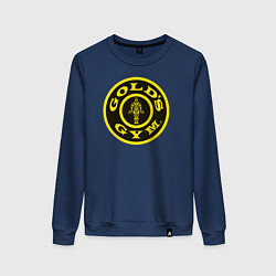 Свитшот хлопковый женский Gold's Gym, цвет: тёмно-синий