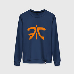 Свитшот хлопковый женский Fnatic Logo, цвет: тёмно-синий