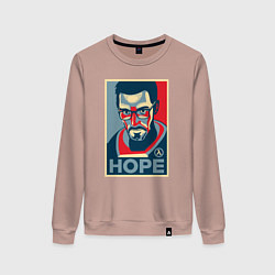 Свитшот хлопковый женский Half-Life: Hope, цвет: пыльно-розовый