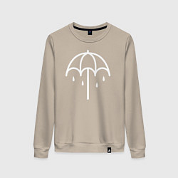 Свитшот хлопковый женский BMTH Symbol, цвет: миндальный