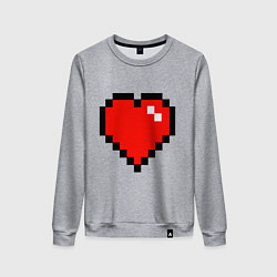 Свитшот хлопковый женский Minecraft Lover, цвет: меланж