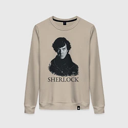 Свитшот хлопковый женский Sherlock Art, цвет: миндальный