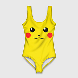 Купальник-боди 3D женский Happy Pikachu, цвет: 3D-принт