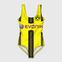 Купальник-боди 3D женский BVB FC: Evonik, цвет: 3D-принт