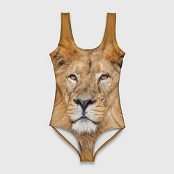 Купальник-боди 3D женский Царский лев, цвет: 3D-принт