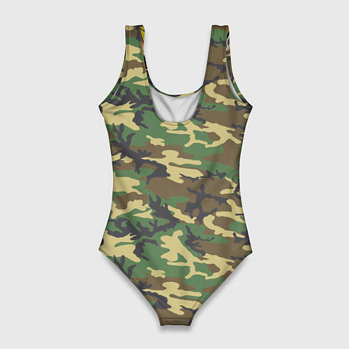 Женский купальник-боди Blackhawks Camouflage / 3D-принт – фото 2