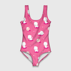 Женский купальник-боди Милые котики