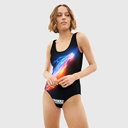 Купальник-боди 3D женский Rocket League, цвет: 3D-принт — фото 2