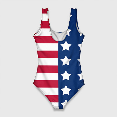 Женский купальник-боди USA Flag / 3D-принт – фото 2