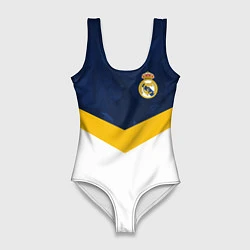 Купальник-боди 3D женский Real Madrid FC: Sport, цвет: 3D-принт