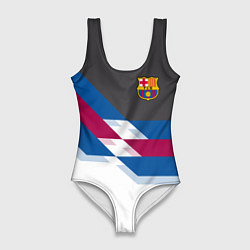 Женский купальник-боди Barcelona FC: White style