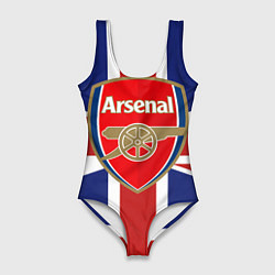 Купальник-боди 3D женский FC Arsenal: England, цвет: 3D-принт