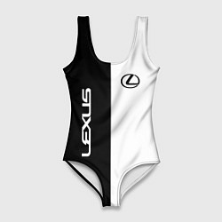 Женский купальник-боди Lexus: Black & White