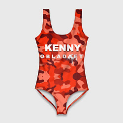 Купальник-боди 3D женский Kenny: Obladaet Camo, цвет: 3D-принт