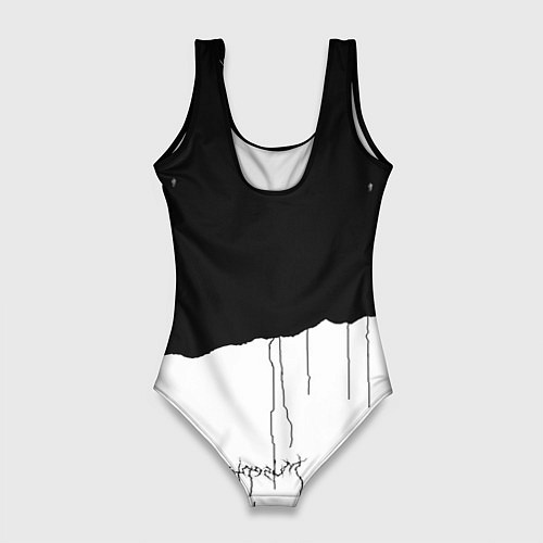 Женский купальник-боди Death Stranding: Black & White / 3D-принт – фото 2