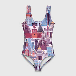 Женский купальник-боди Москва архитектура