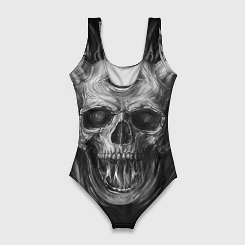 Женский купальник-боди Slipknot: Devil Skull / 3D-принт – фото 2