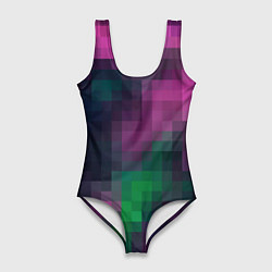 Купальник-боди 3D женский Разноцветный геометрический уз, цвет: 3D-принт