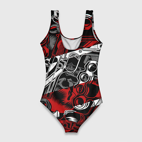 Женский купальник-боди Оружейный барон / 3D-принт – фото 2