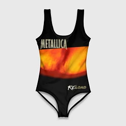 Купальник-боди 3D женский Metallica ReLoad, цвет: 3D-принт