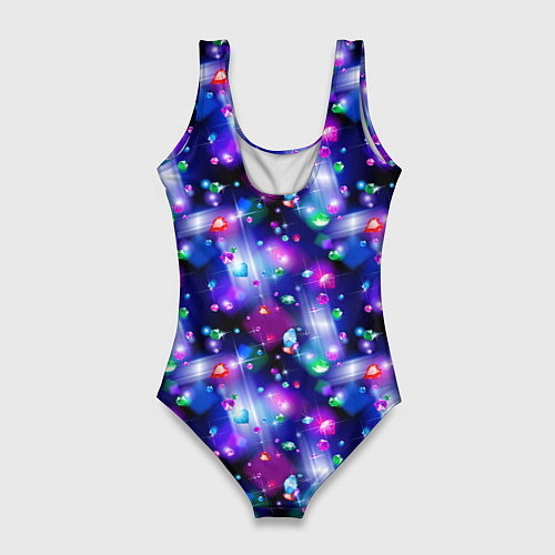 Женский купальник-боди Бриллиантовое Сияние / 3D-принт – фото 2