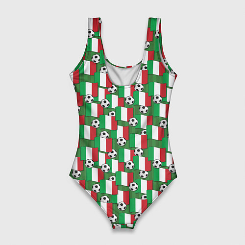 Женский купальник-боди Италия футбол / 3D-принт – фото 2