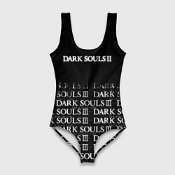 Купальник-боди 3D женский Dark souls 2 темные души, цвет: 3D-принт